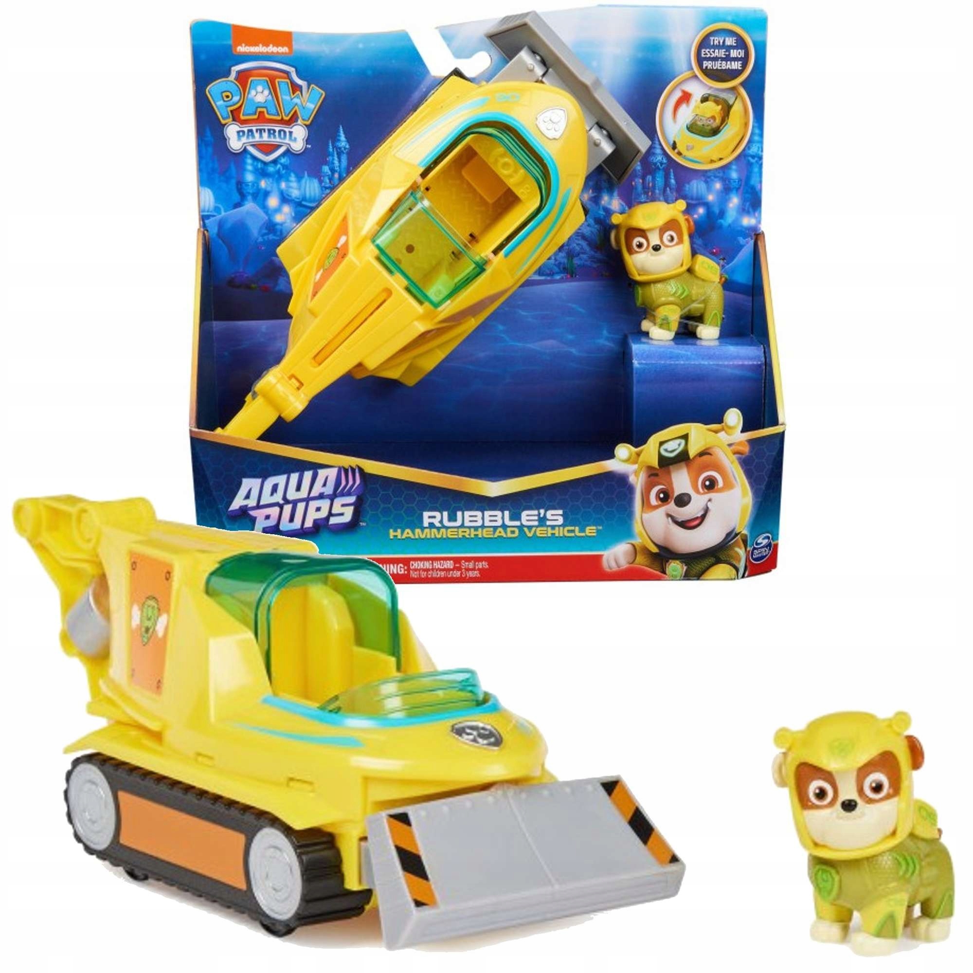 

Psi Patrol Zestaw Aqua Pups Pojazd Z Fig. Rubble