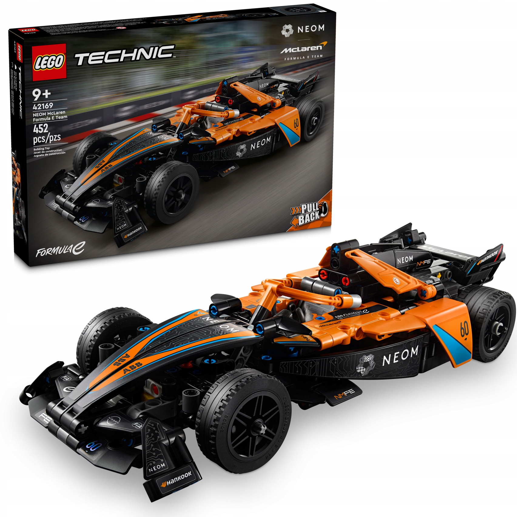 Lego Technic Neom McLaren Formula E Race Car 42169 Formule závodní 9+