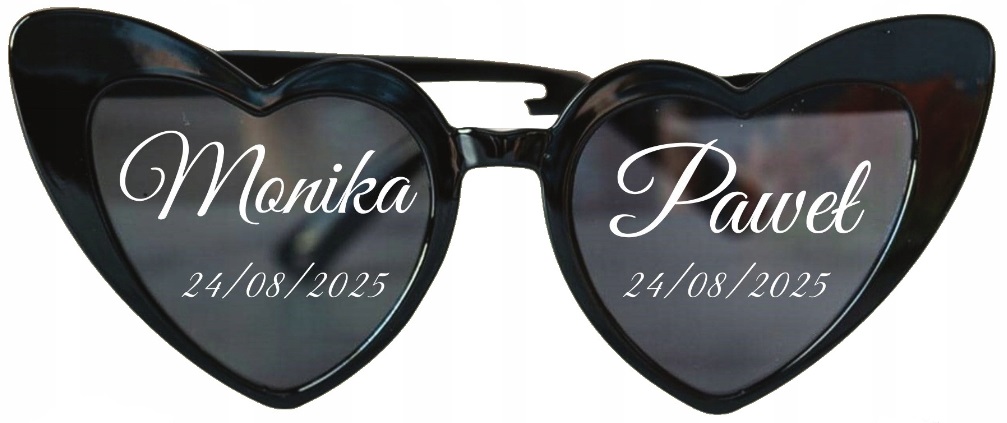 Наклейки для очков свадьба свадьба для фотографий-имена