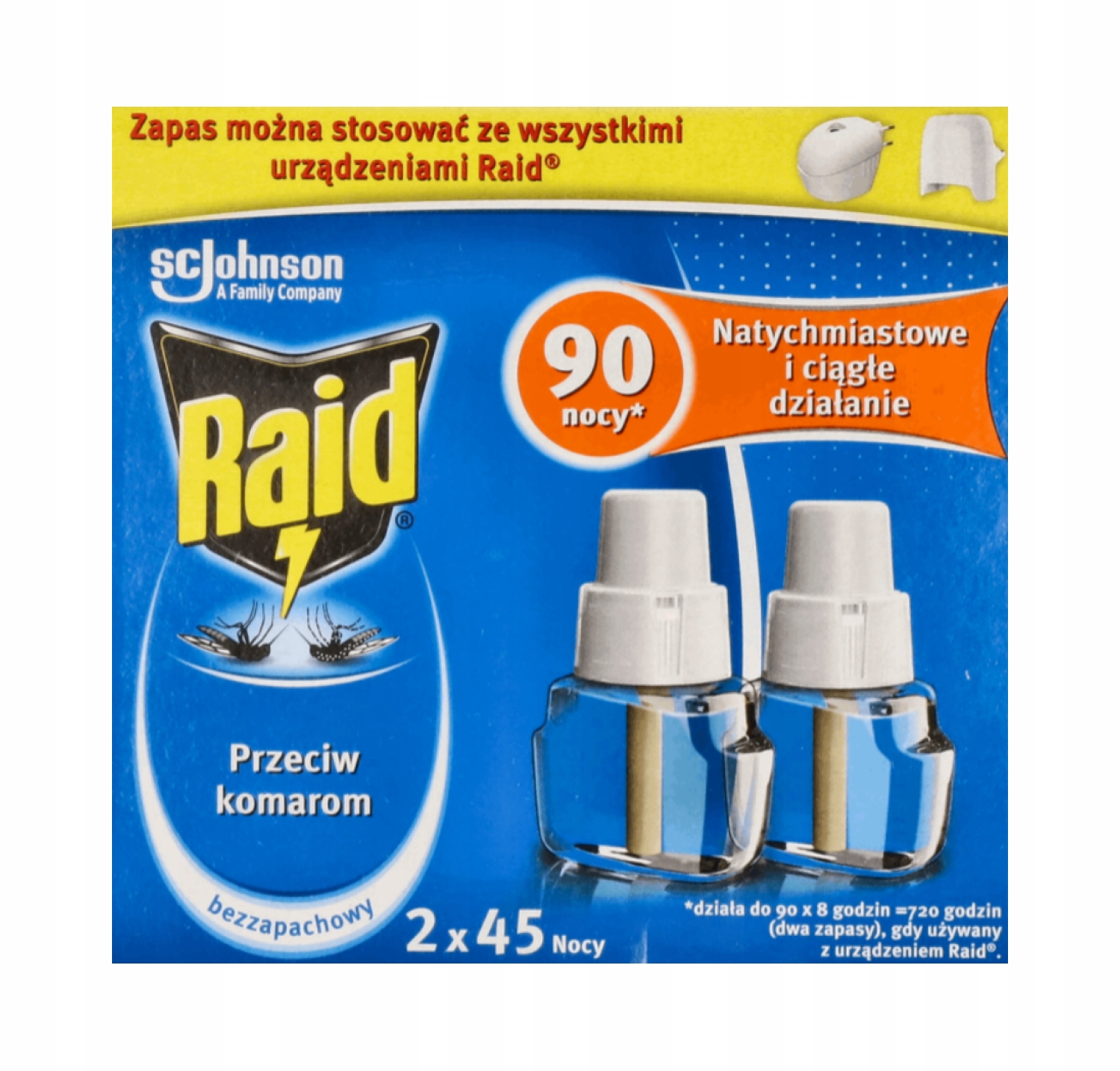 

Raid Przeciw Komarom 2x45 Nocy Płyn Uzupełniający