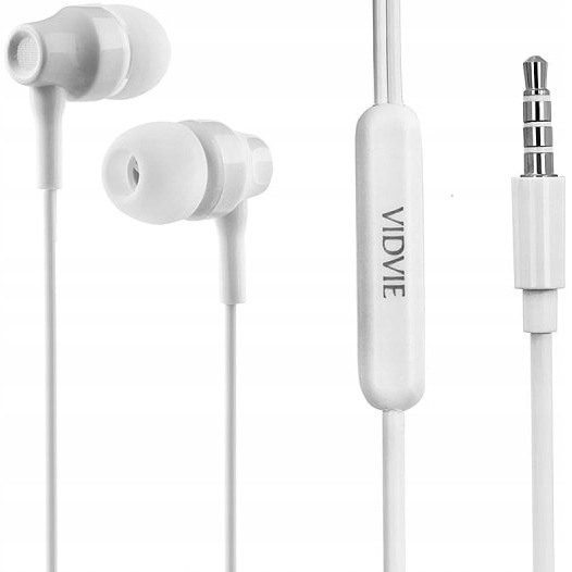 SŁUCHAWKI PRZEWODOWE Z WBUDOWANYM MIKROFONEM VIDVIE Kod producenta 4ERHO8AES66E9R