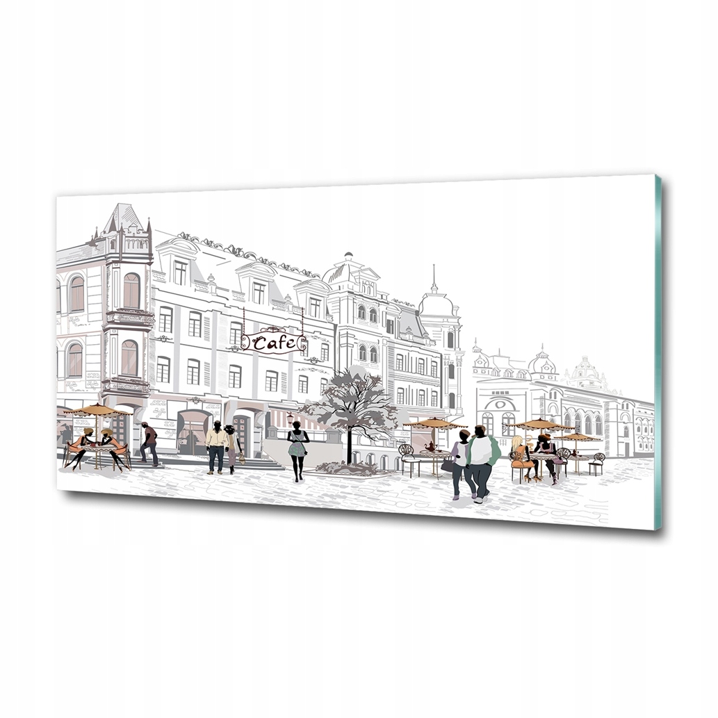 Skleněný obraz dárek Staré město 100x50