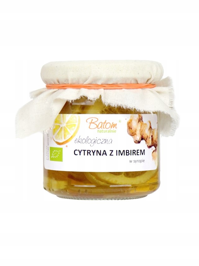 Levně Batom Citron se zázvorem v sirupu Bio 220 g