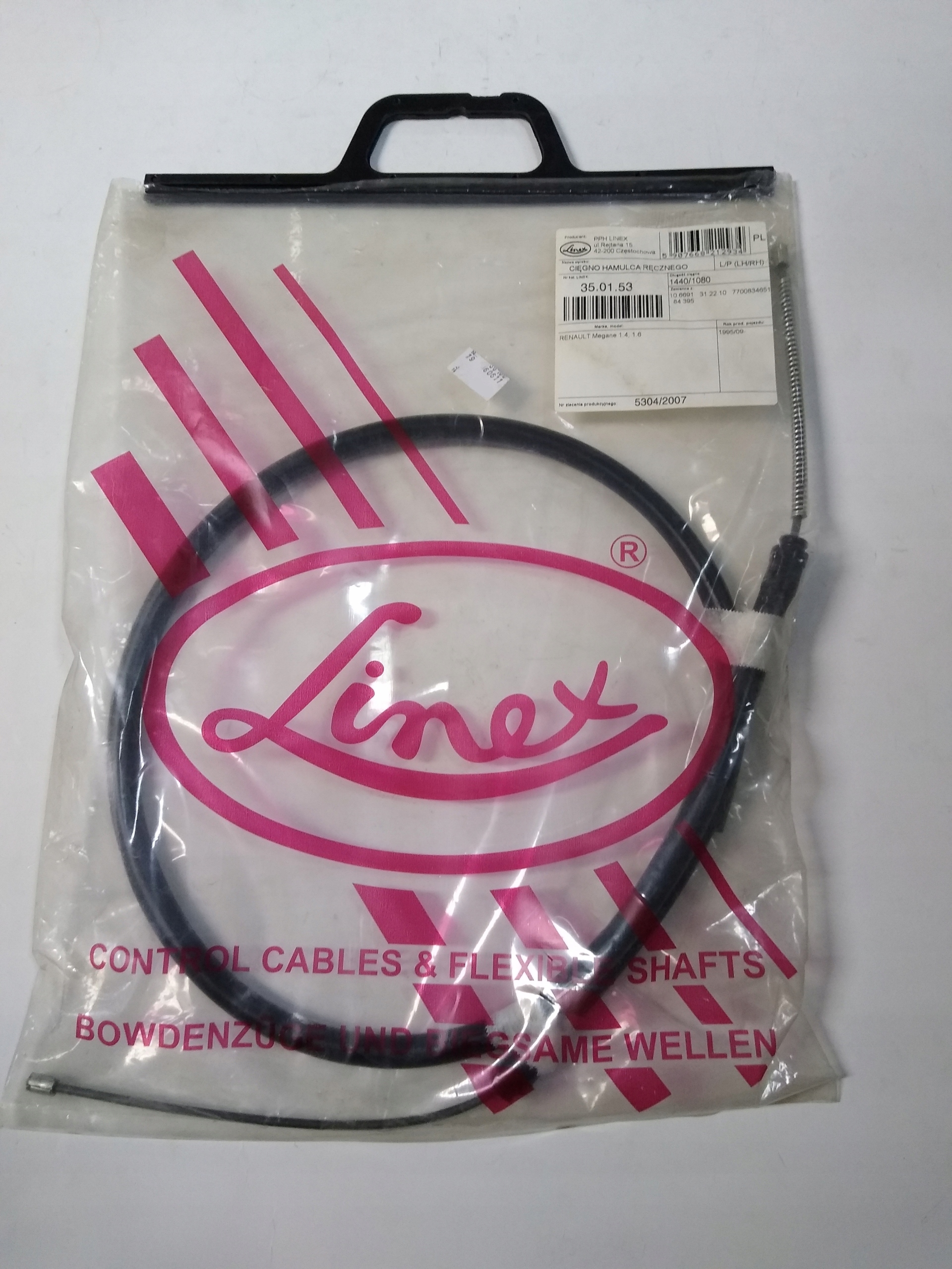 Linka hamulca ręcznego Renault Megane 1,4, 1,6