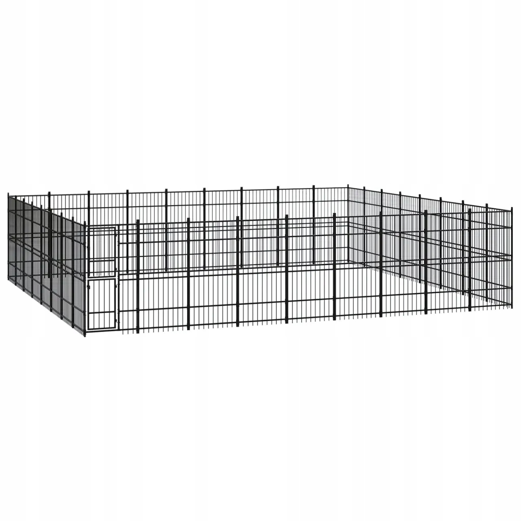Levně Kotec venkovní pro psa, ocelová, 66,36 m²