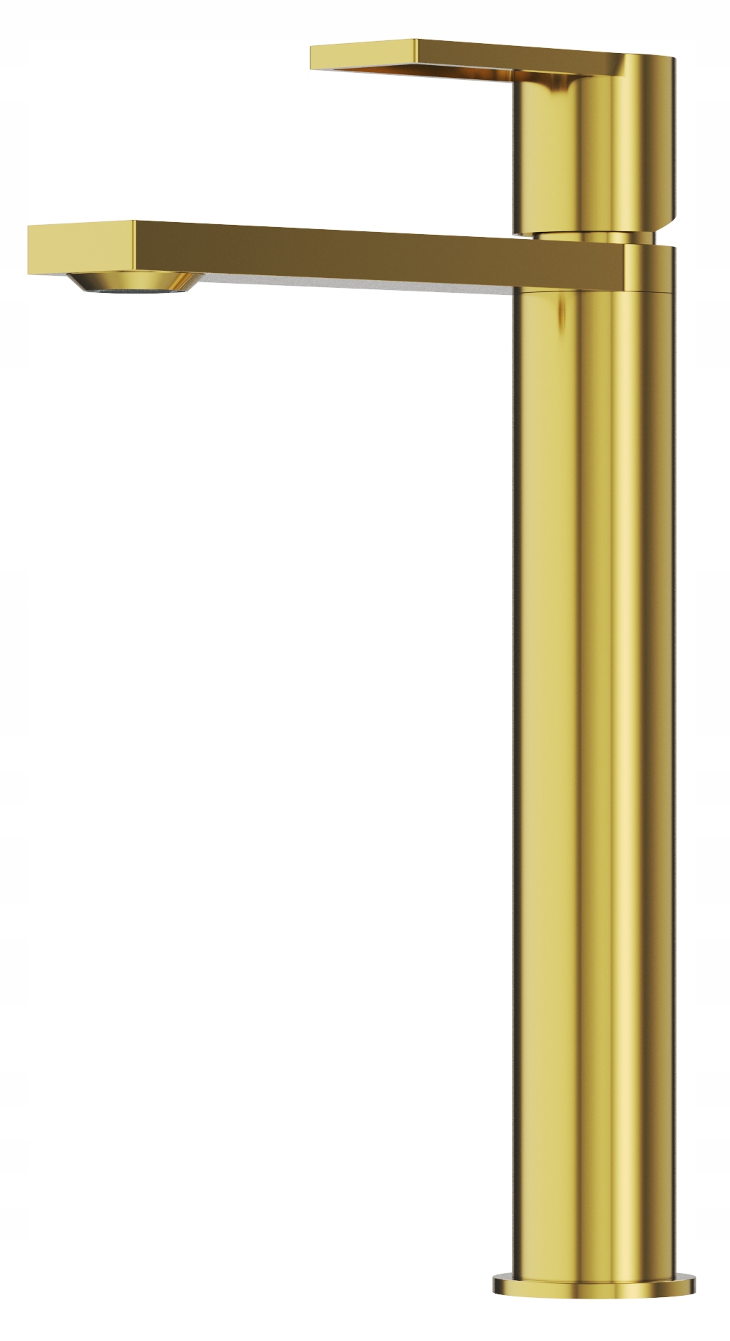 Umývadlová Batéria Zlatá Arma Vysoká Kúpeľňová Mosadzná Stojaca Kohútiková