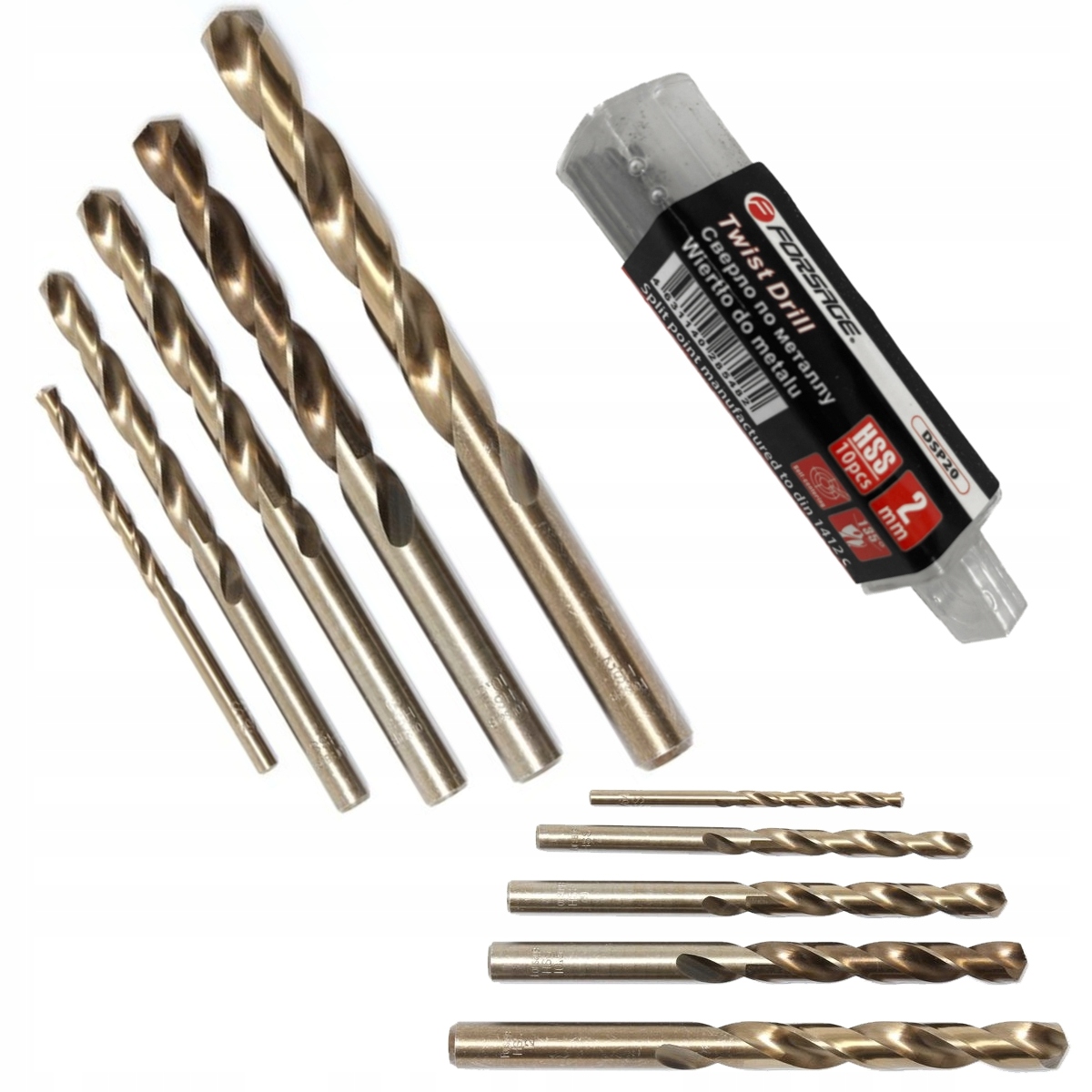 

Wiertła do metalu 2.0 mm Hss 10 szt w opakowaniu