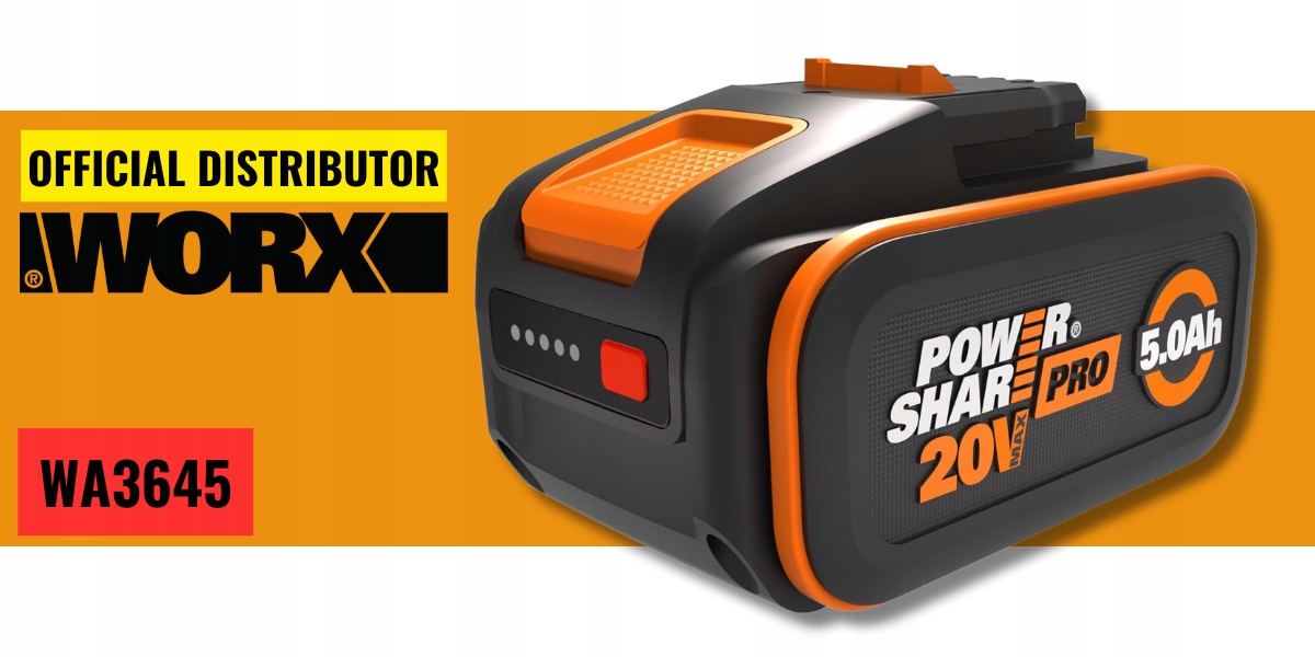 WORX AKUMULATOR 20V 5.0Ah PRO WA3570 Seria Power Share