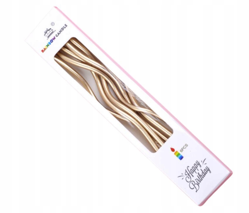 

Świeczki zakręcone Champagne 14 cm Sprinkle It!