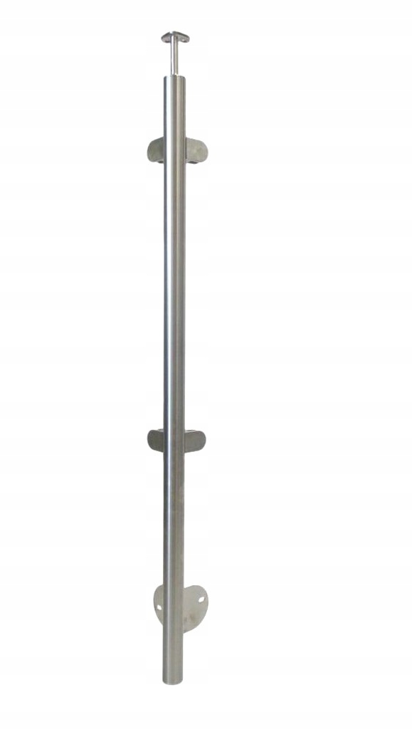 Rohový stĺpik zábradlia na sklo bočná montáž Ø 42,4 x 1130 mm