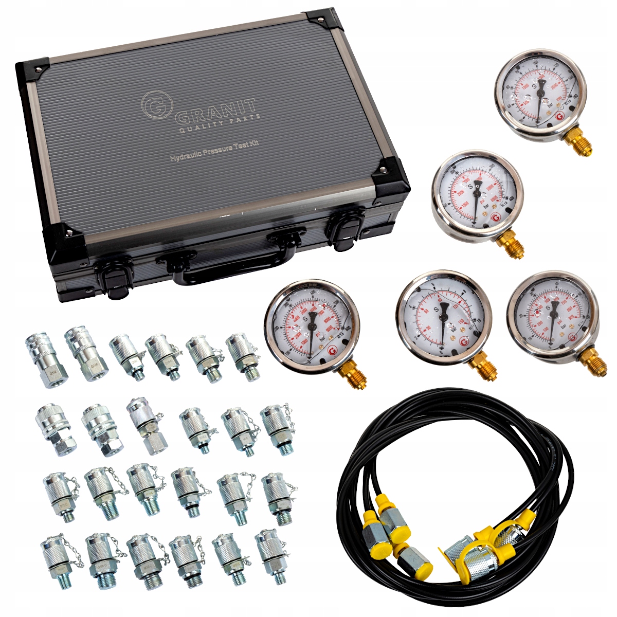 85050005 - Измерительный набор для гидравлики 5шт манометра
