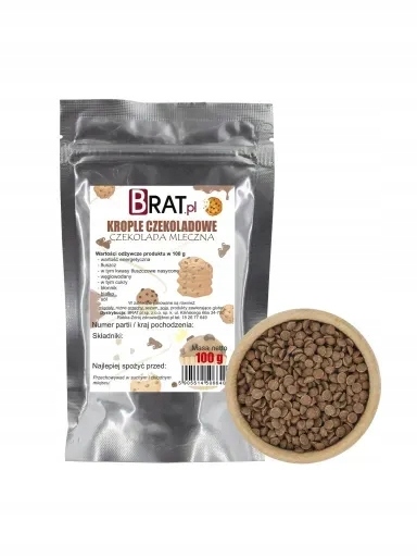 Levně Brat Čokoládové kapky čokoláda mléčná 100 g