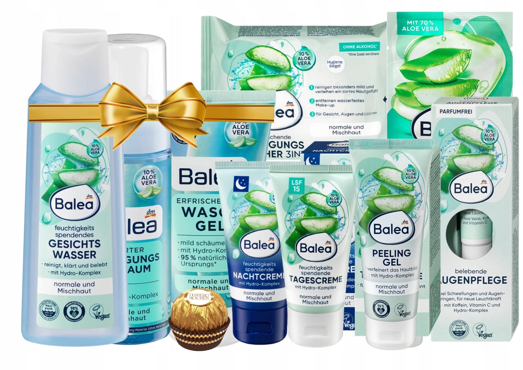 Balea Duży Zestaw Kosmetyków Cera Mieszana Z Aloesem