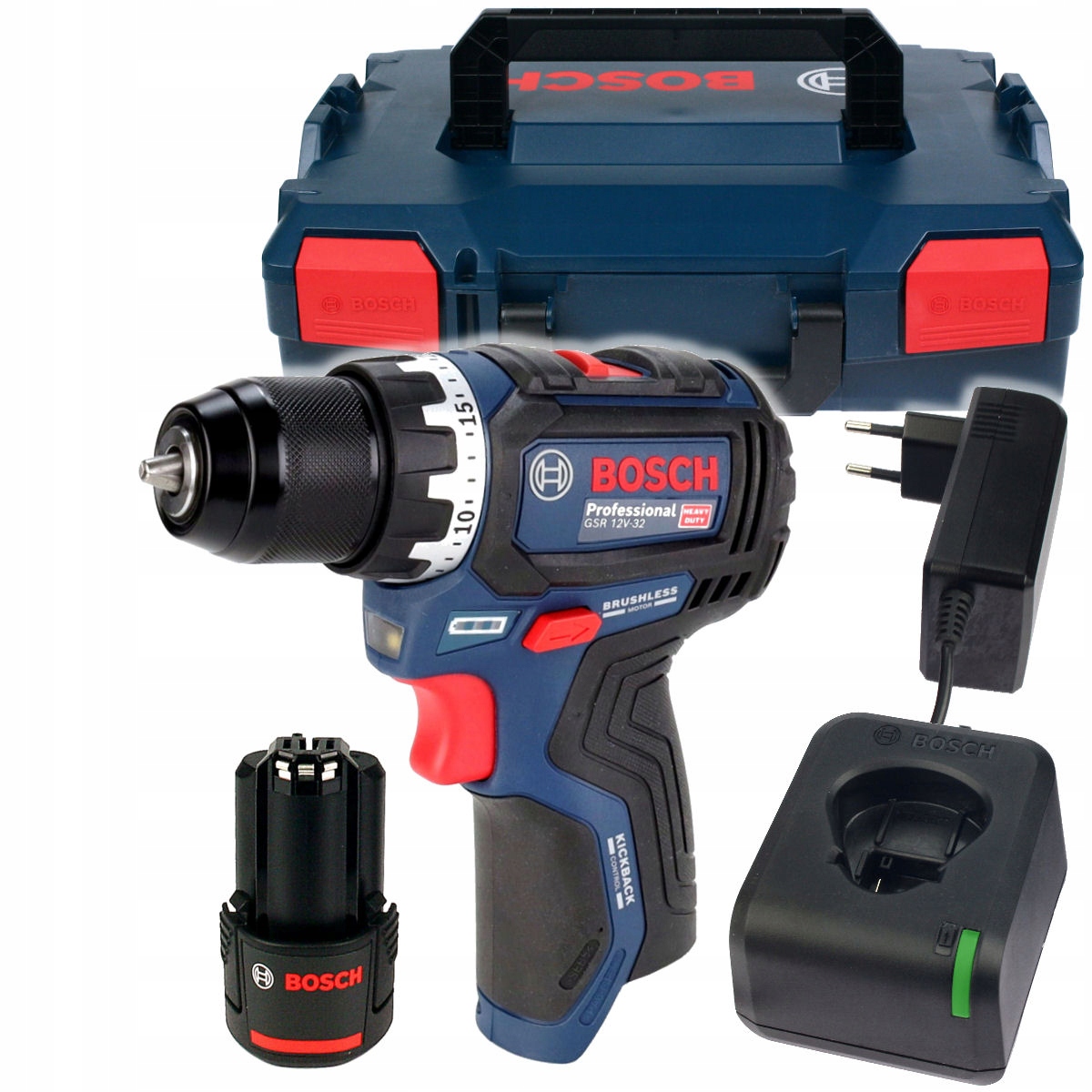 Wkrętarka 32Nm Gsr 12V-32 Bosch 1x2,0Ah Bezszczotkowa L-boxx