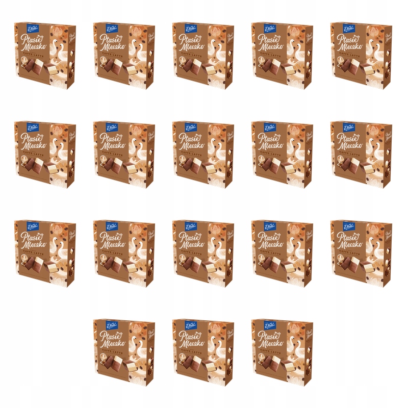 E. Wedel Ptačí Pěnové Bonbóny s příchutí caffe latte v mléčné čokoládě 340 g X18