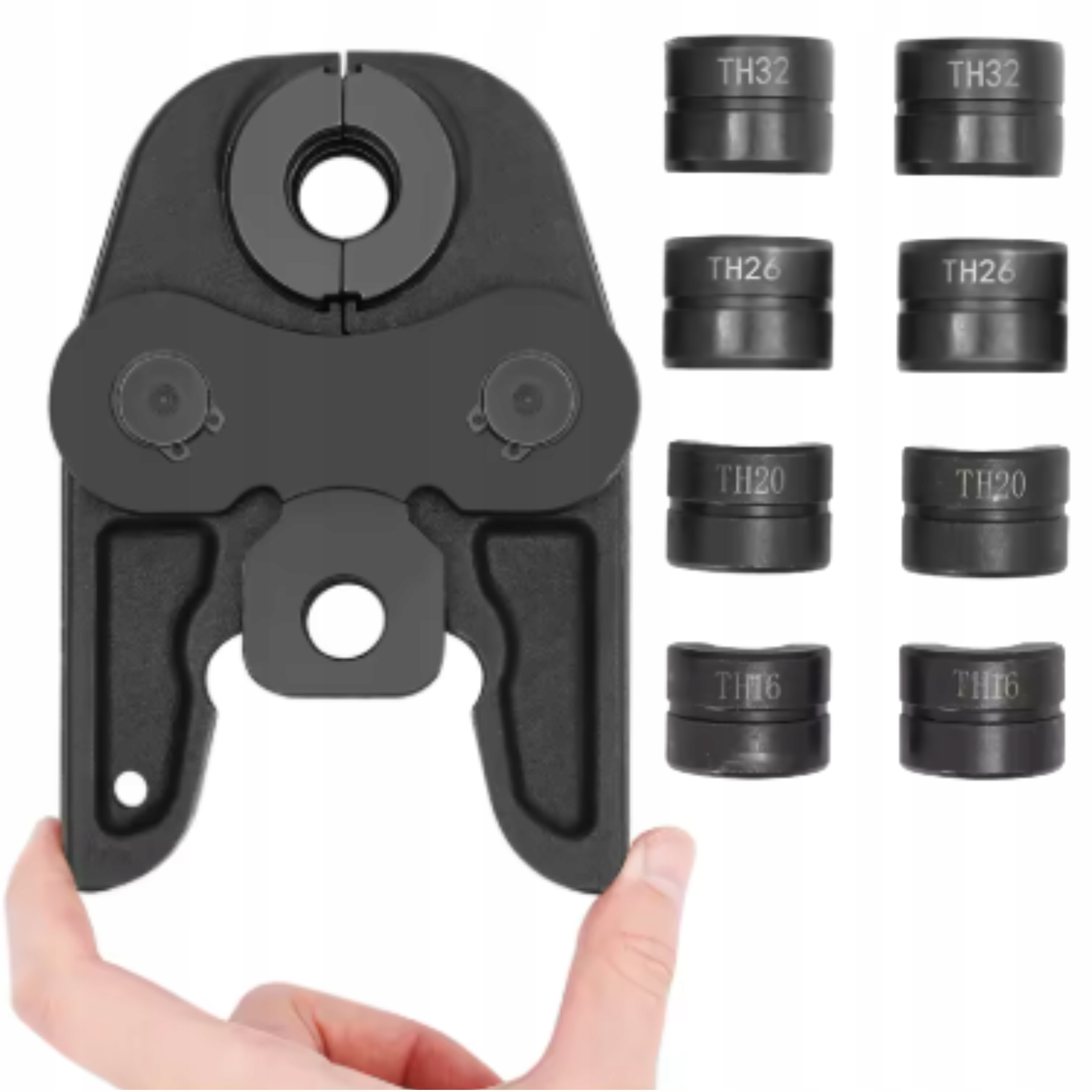 Upínací čelisti pro krimpovač trubek Pex, přítlačné formy 16 20 26 32TH