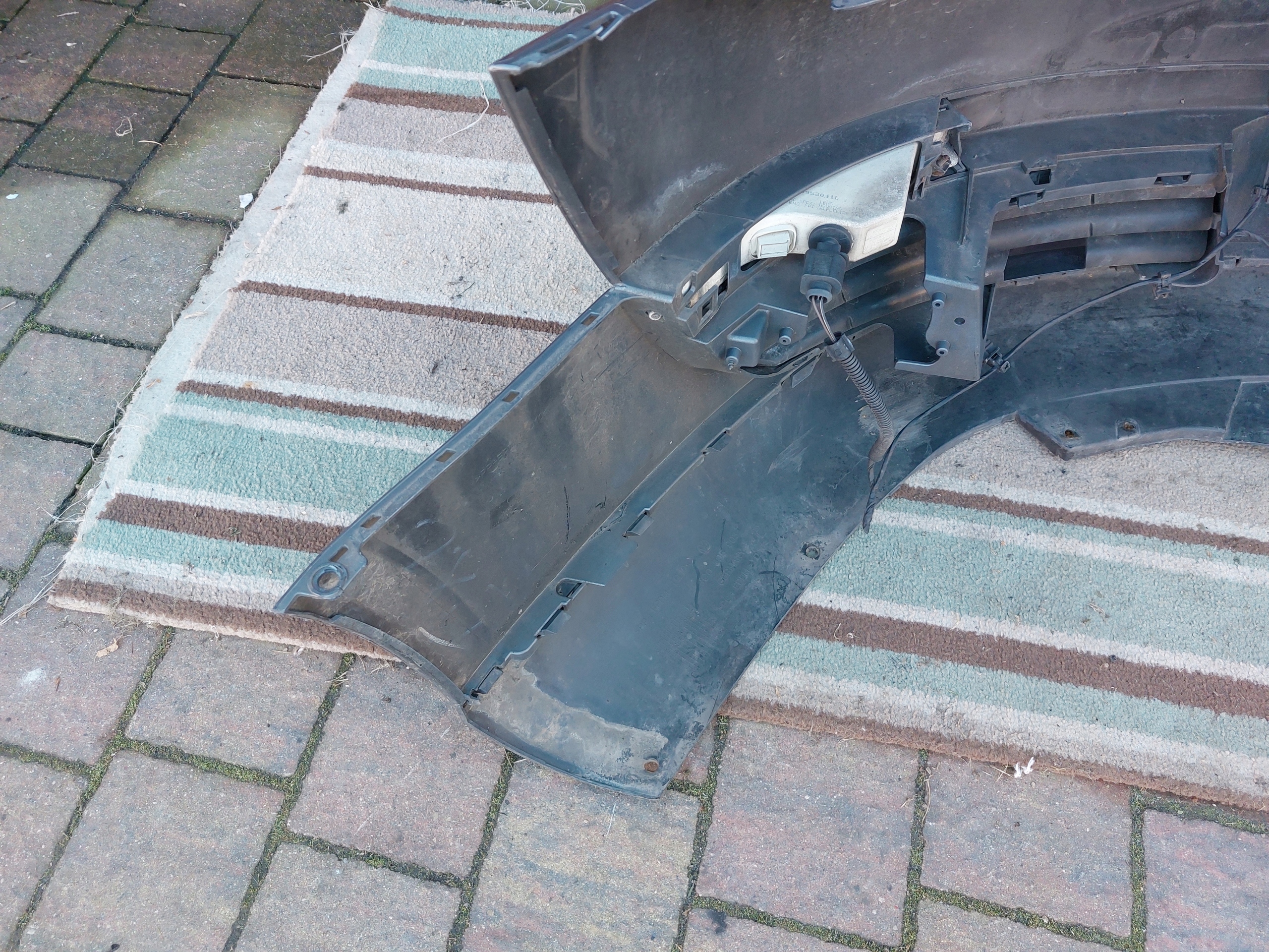 bumper front VW PASSAT B6 JASNO blue