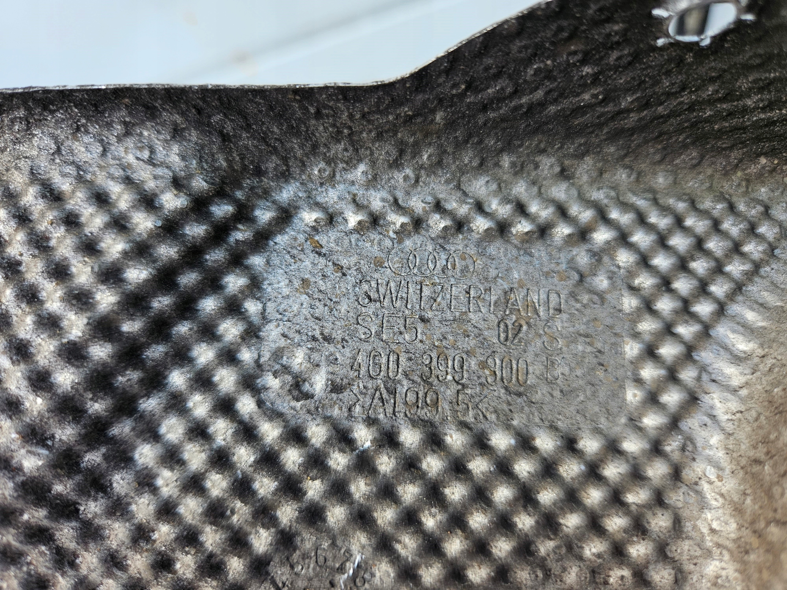 Blende Abdeckung TERMICZNA rechts Achsträger SANEK AUDI A6 C7 4G