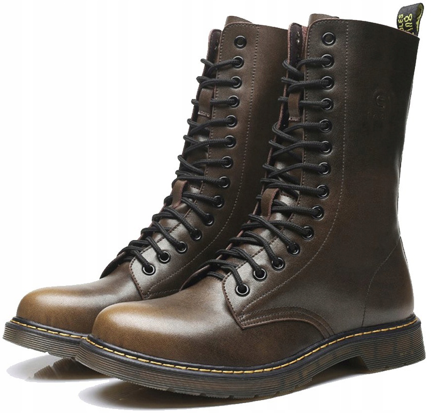 

M43 Bro Glany Combat Martin Boots Oficerki 14 Eye