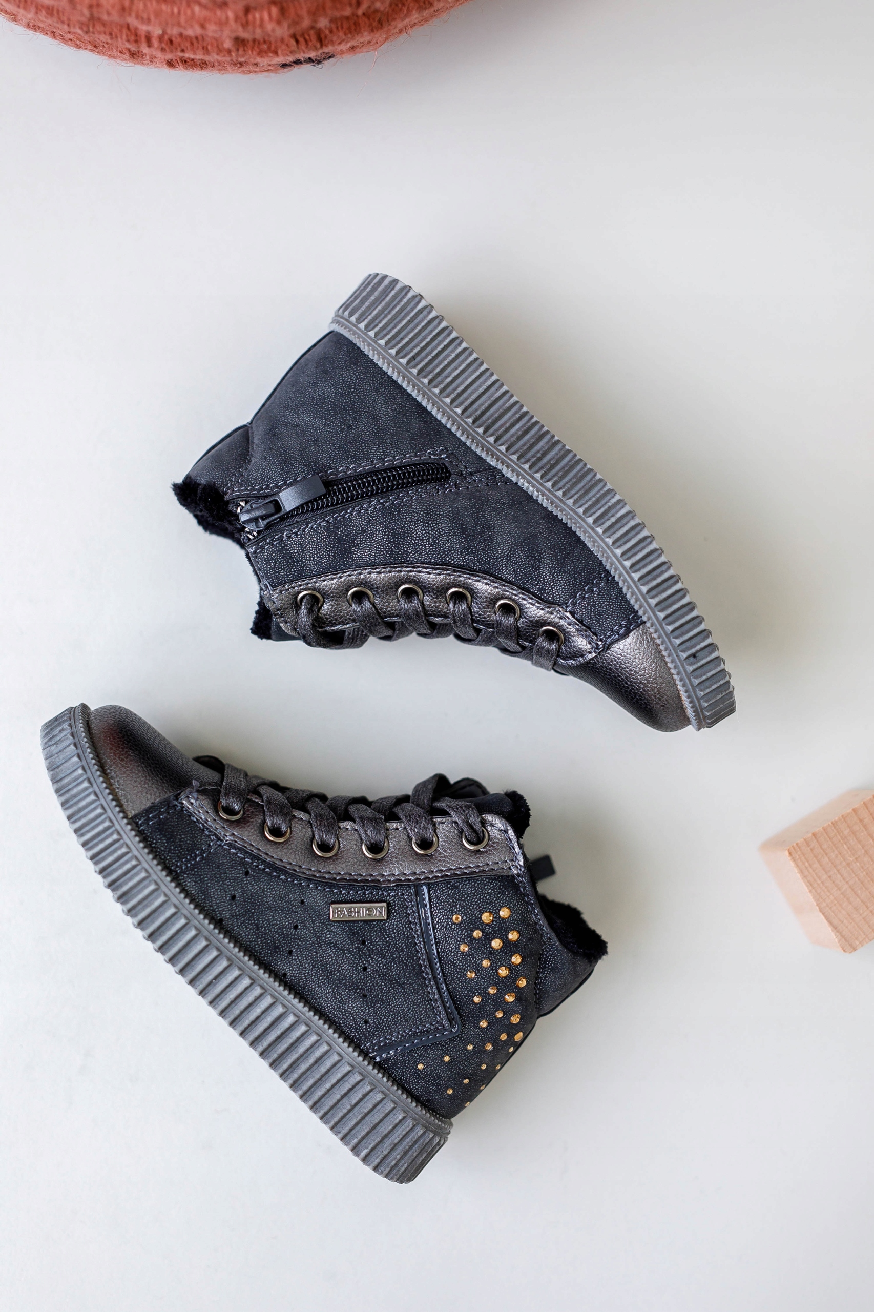 BOTKI dziecięce TRAPERY kozaki szare (36) Bohater brak