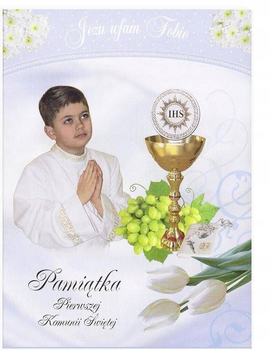 

Pamiątka karnet kartka Komunijna I Komunia Święta