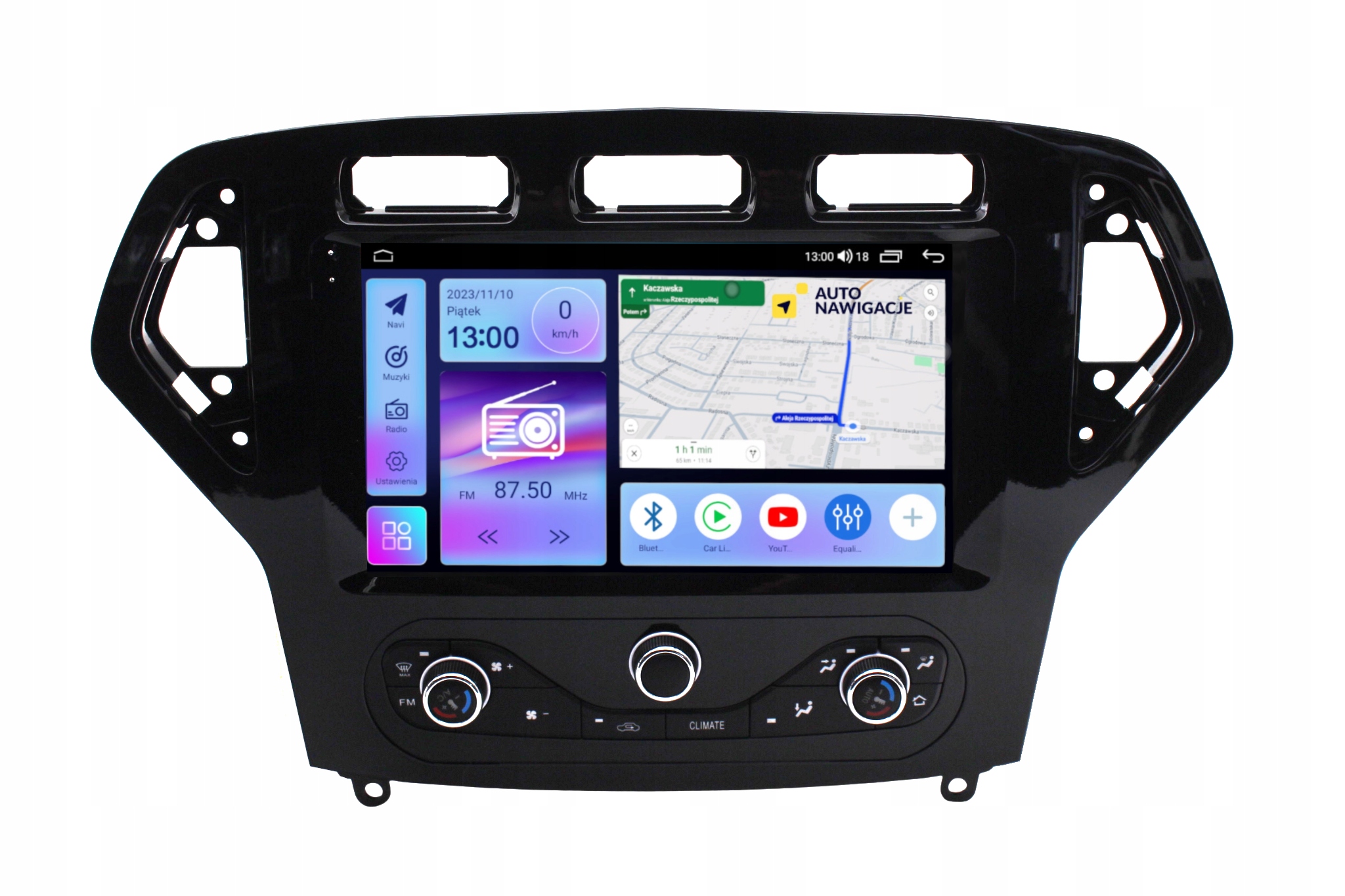 Radio Nawigacja Gps Ford Mondeo MK4 2011-2014 Android Carplay 8/128 Gb
