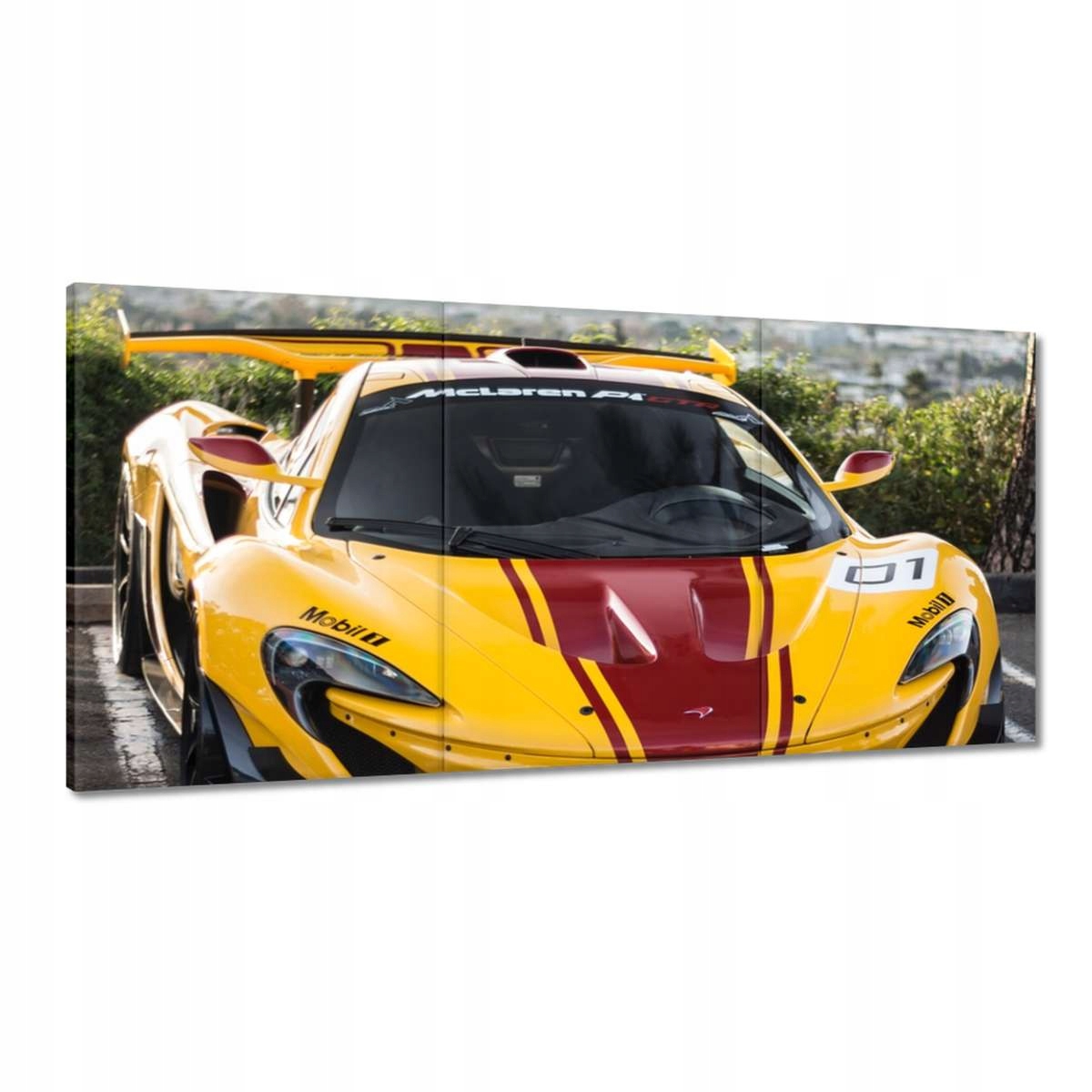 Obrazy 180x90 Žlté športové auto