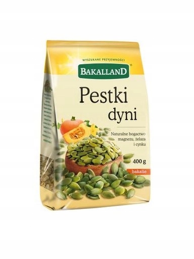 2x Bakalland Loupaná dýňová semínka 400 g
