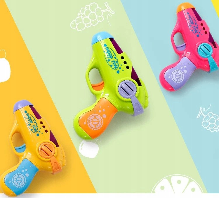 PISTOLET NA BATERIE DLA DZIECI DŹWIĘK ŚWIATŁO RÓŻNE KOLORY Marka Midex