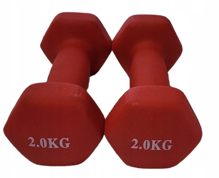 

Hantelki do ćwiczeń 2x2kg Ciężarki Hantle 4kg