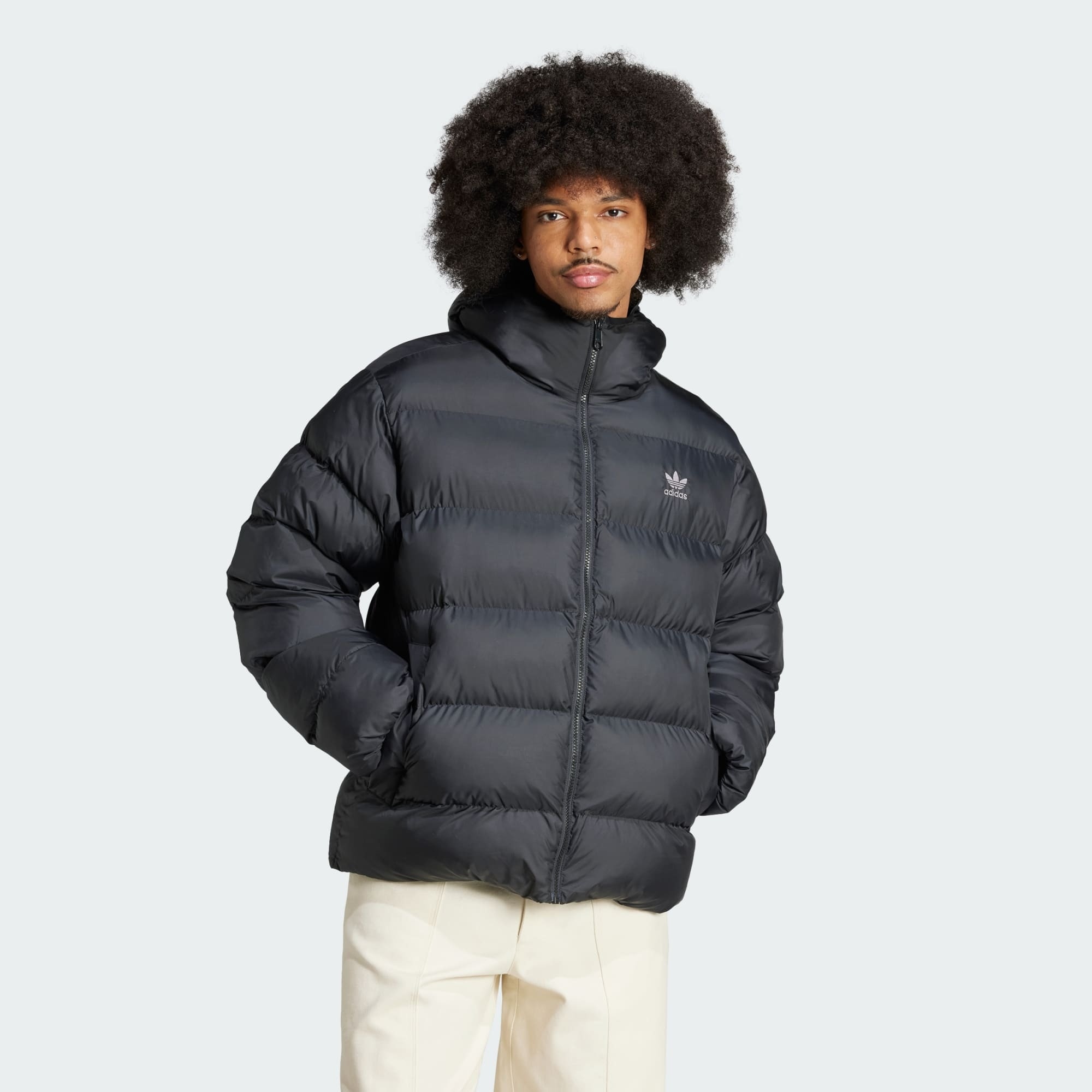 Adidas Originals Pánská Péřová Bunda Tonal Hooded Puffer IY3396 R XL