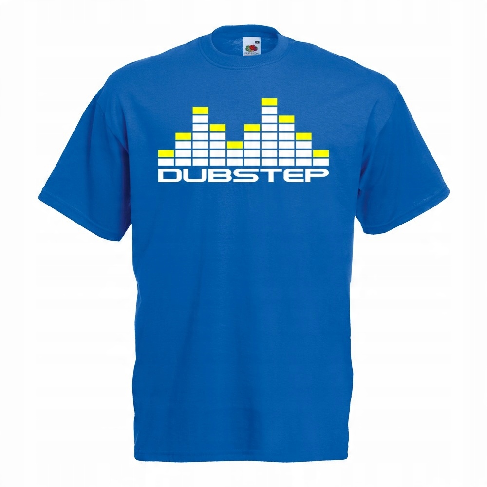 

Koszulka z nadrukiem dubstep muzyka dub XXL niebie