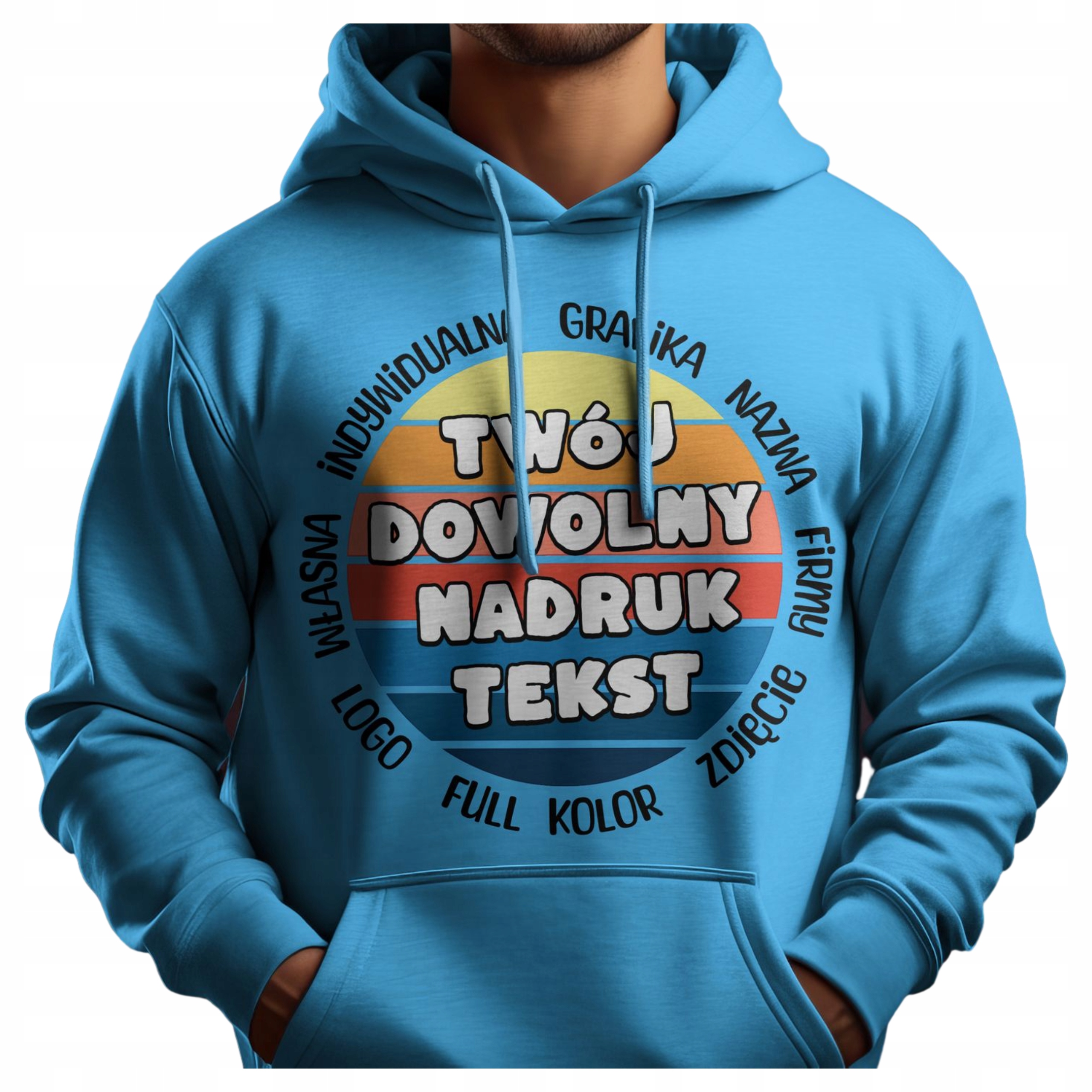 Bluza Własny Nadruk Logo Zdjęcie Dowolna Grafika Zdjęcie Tekst Napis L