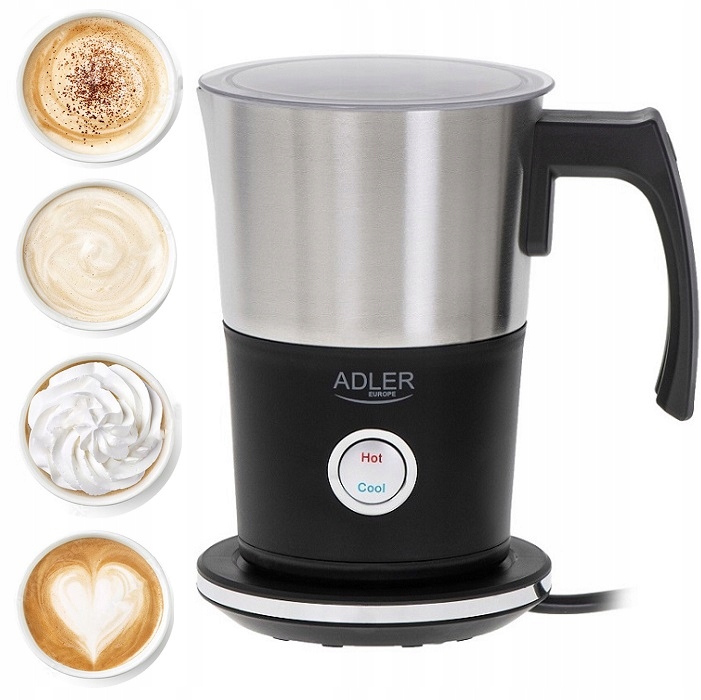 ELEKTRYCZNY SPIENIACZ DO MLEKA LATTE AD4495 Moc 1000 W