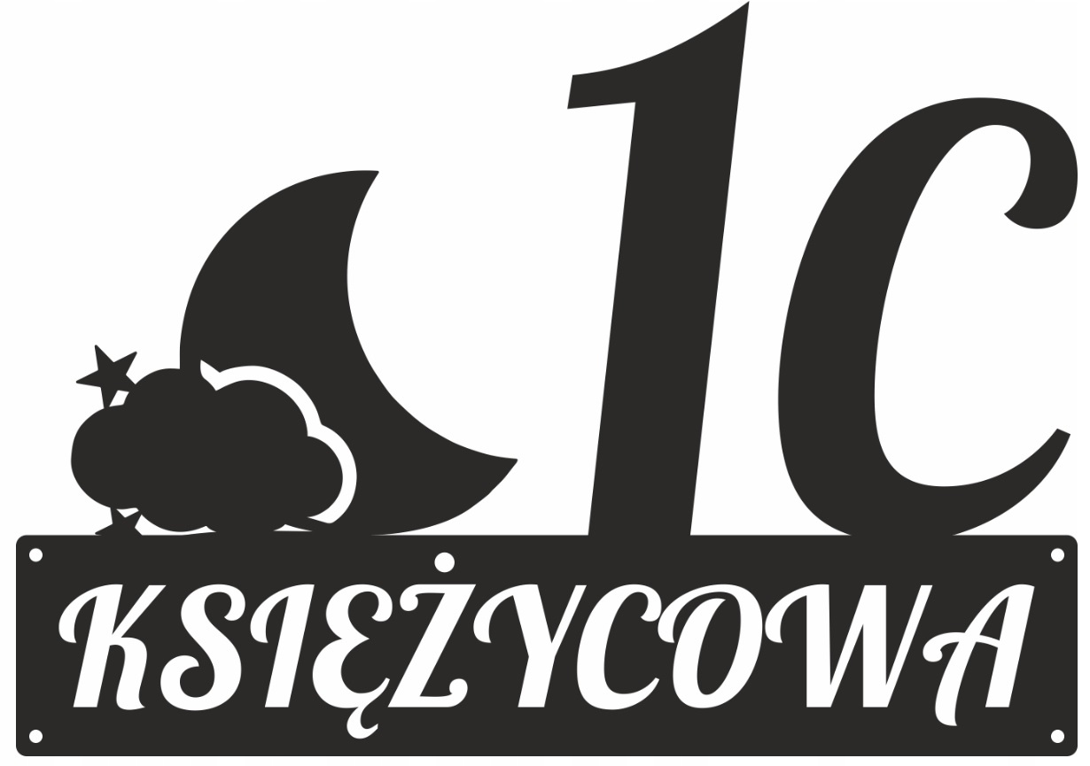 Číslo Na Dom 80 cm Tabuľa Adresa Oceľ 2 mm Mesiacová Ul.