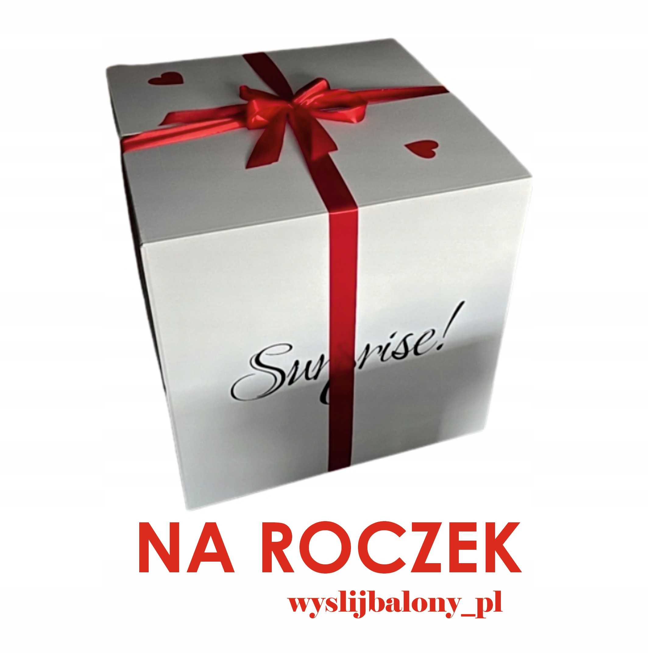 Balony z helem box balonowy Pudło z balonami Roczek Urodziny wyslijbalony