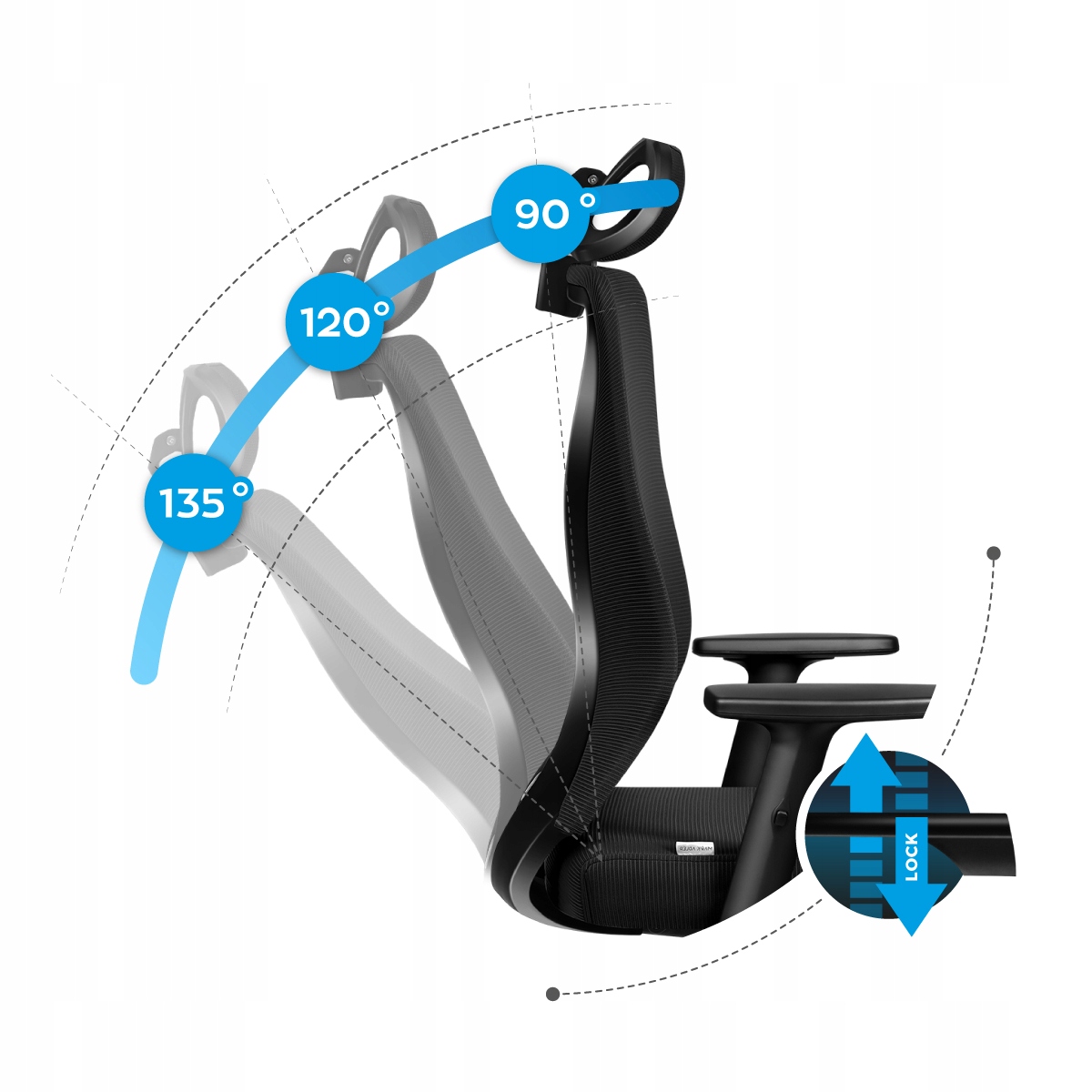 Fotel biurowy Wygodny Ergonomiczny Mark Adler Manager 3.5 Black Kolor obicia czarny