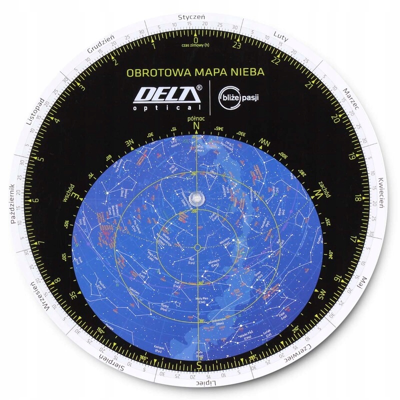

Obrotowa mapa nieba Delta Optical wodoodporna