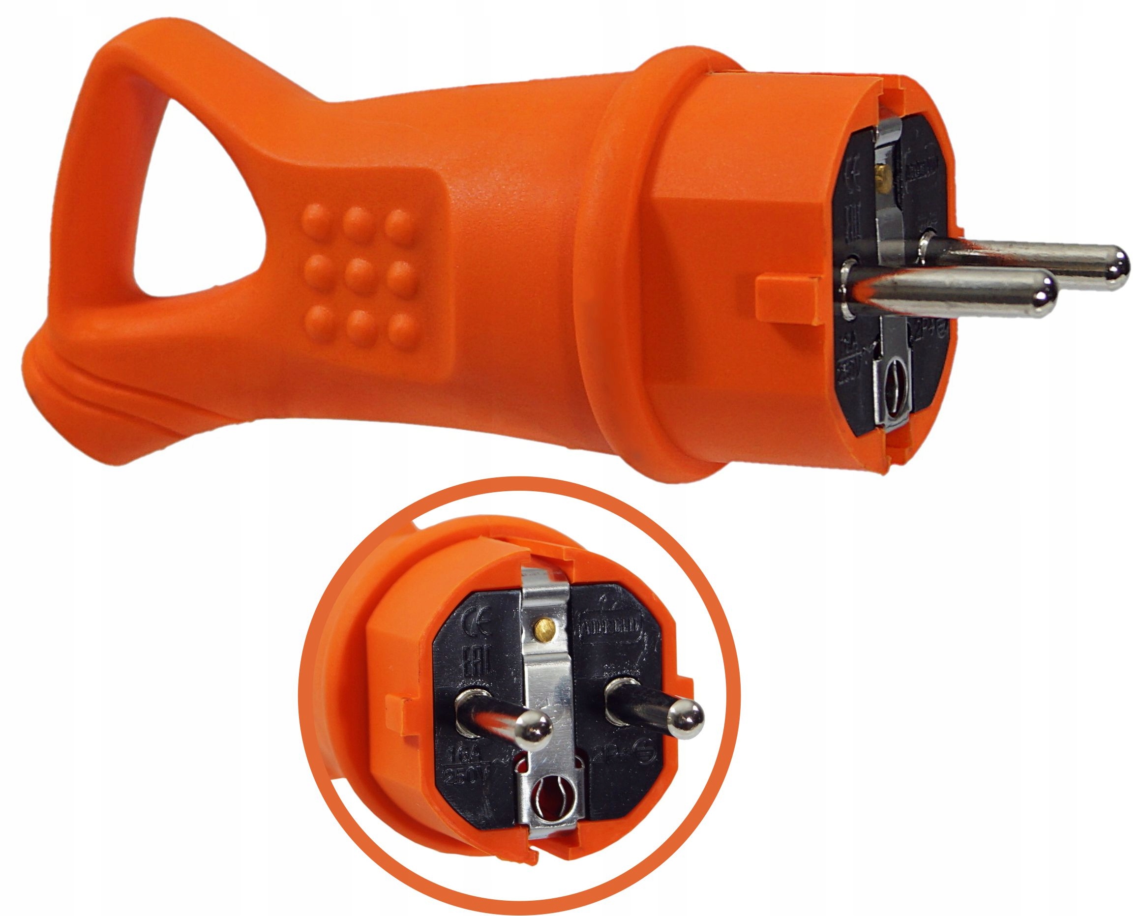 

Wtyczka Gumowa 16A 230V IP44 Z Uchwytem Na Kabel
