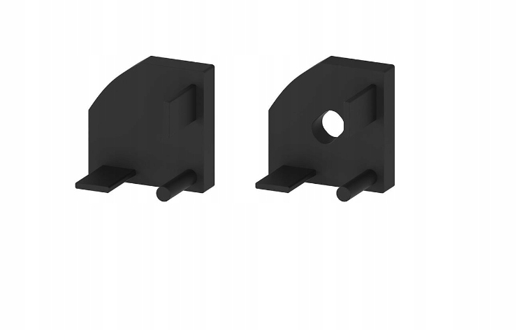 ZAŚLEPKI CZARNE KOMPLET- DO PROFILU KĄTOWEGO P3-5