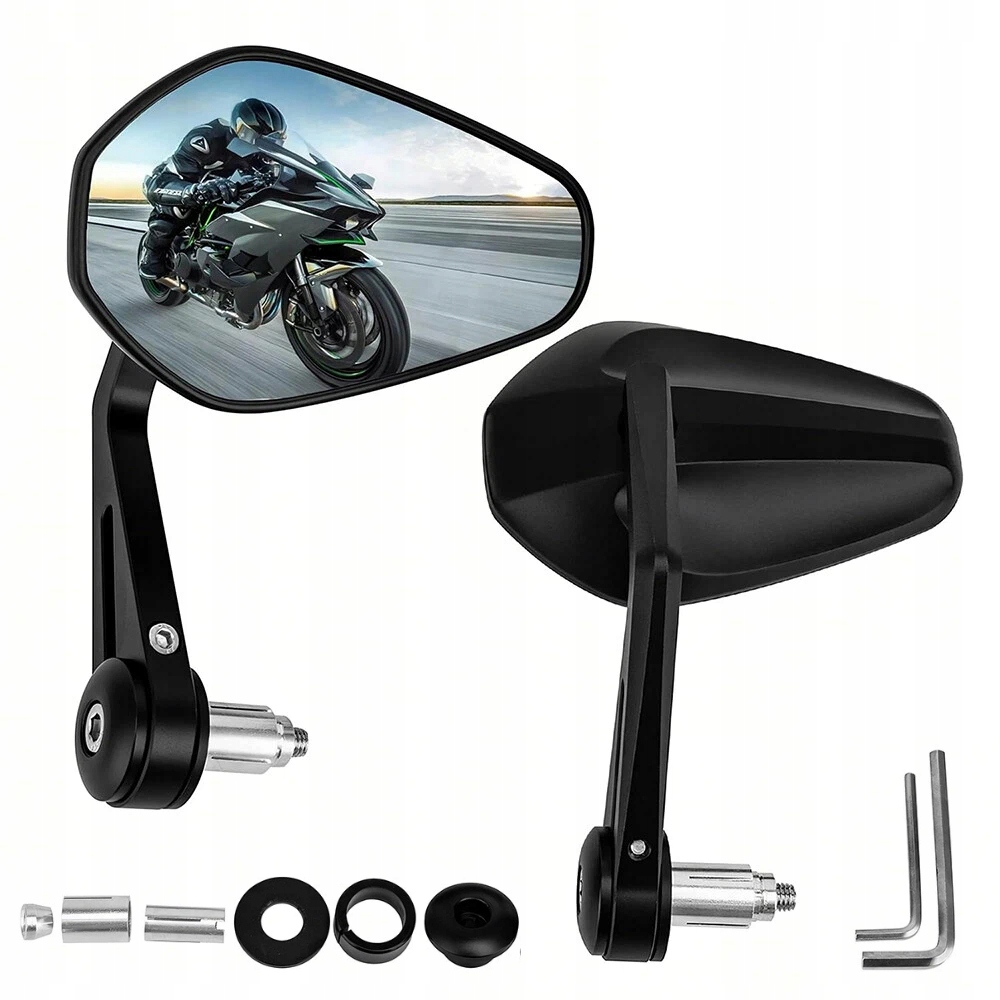 2x Cyklistické zrcátko Sklo Antireflexní, nastavitelné s normou E9