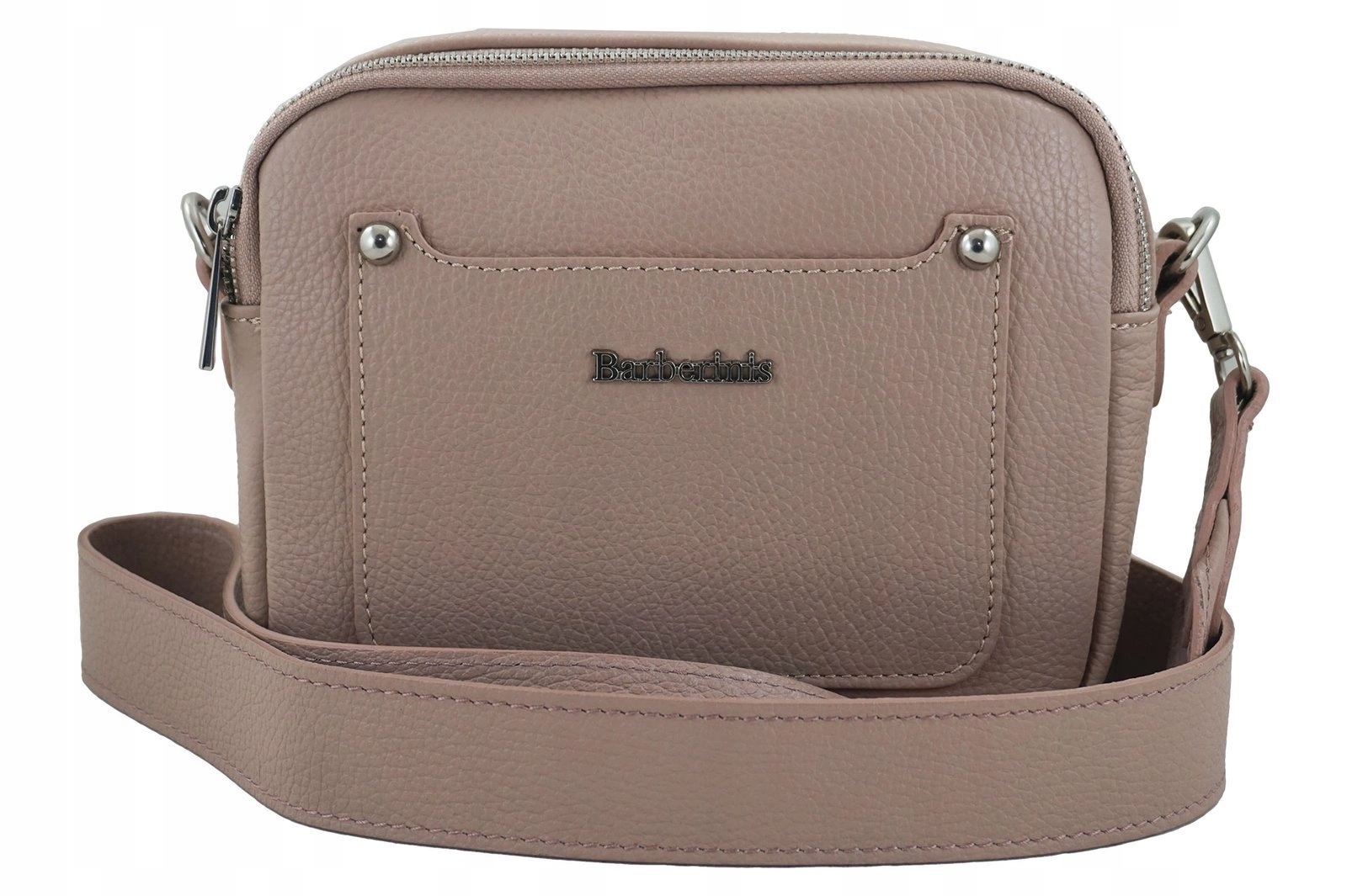 Kabelka Přes Rameno dámská na širokém pásku Pudrová růžová