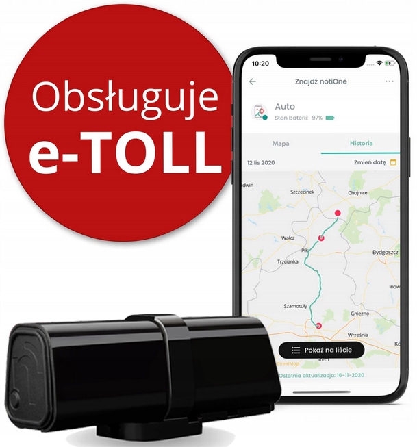 ЛОКАТОР NOTIONE GPS PLUS E-TOLL ВЕСЬ ЄС SIM
