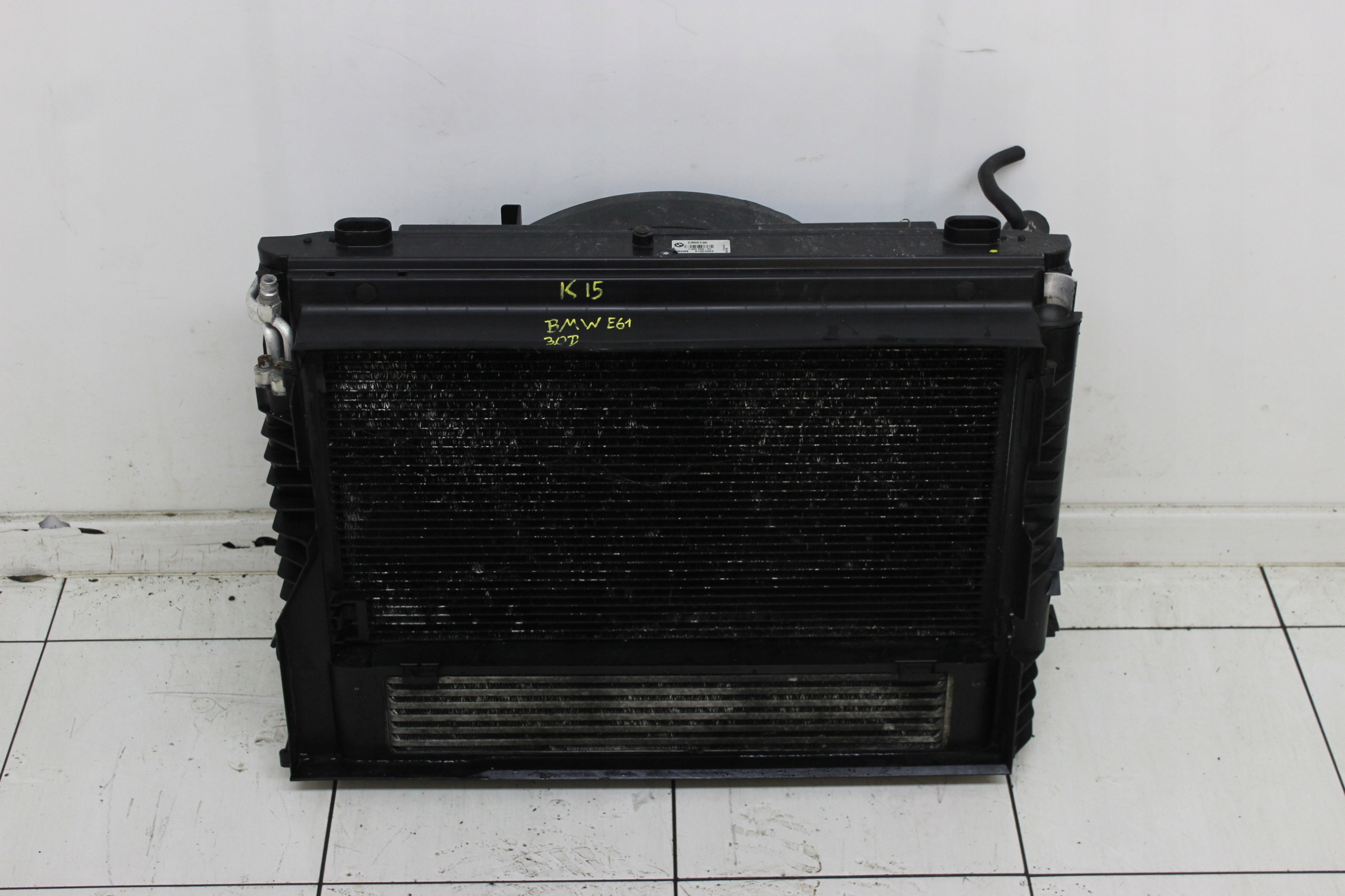 KOMPLET CHŁODNIC WENTYLATOR BMW 5 E60 E61 2003R- 3.0 D