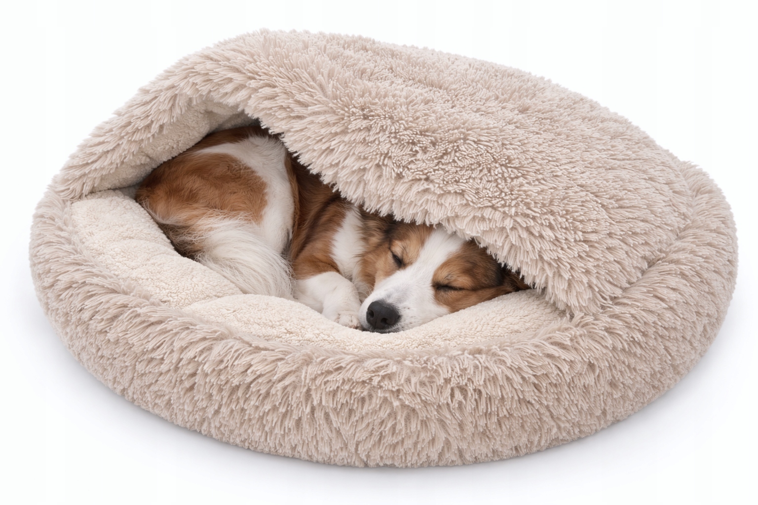 Levně Pelíšek 80 cm – pro psa a kočku, teplý, kulatý. Shaggy Boucle