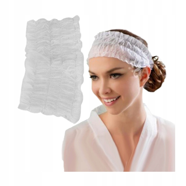 

Jednorazowa Opaska Kosmetyczna Na Włosy 100 szt