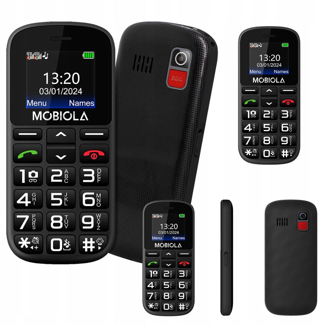 Gsm Telefon Mobiola MB200 2G Telefon Pro Seniory Černý