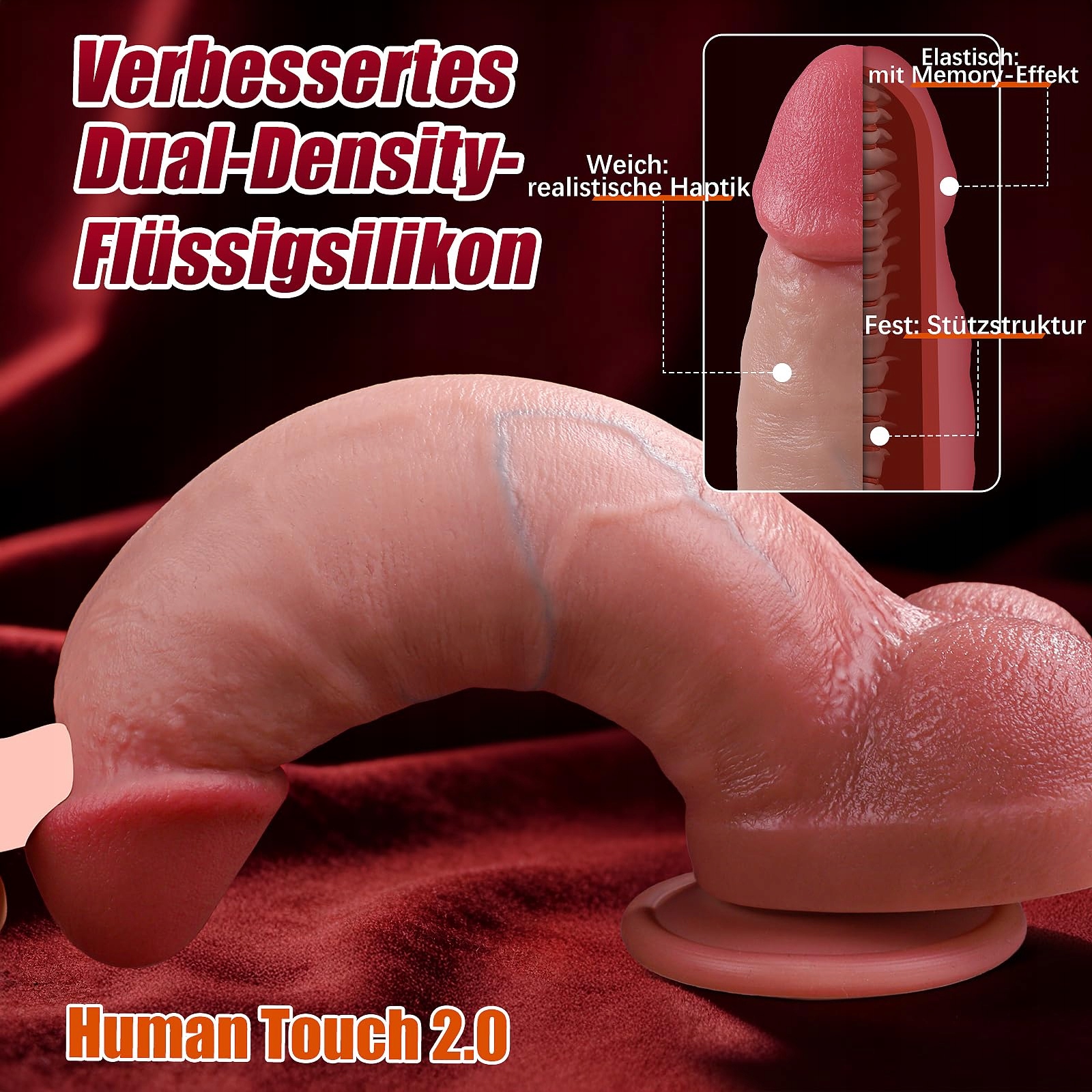 PRONFANS Realistyczny Dildo Z Silnym Przyssawką Dla Kobiet i Mężczyzn — miniatura 4