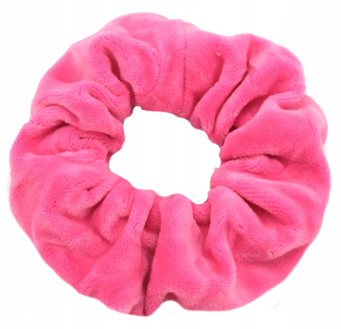 

Gumka Do Włosów Scrunchie Welurowa Różowa 2