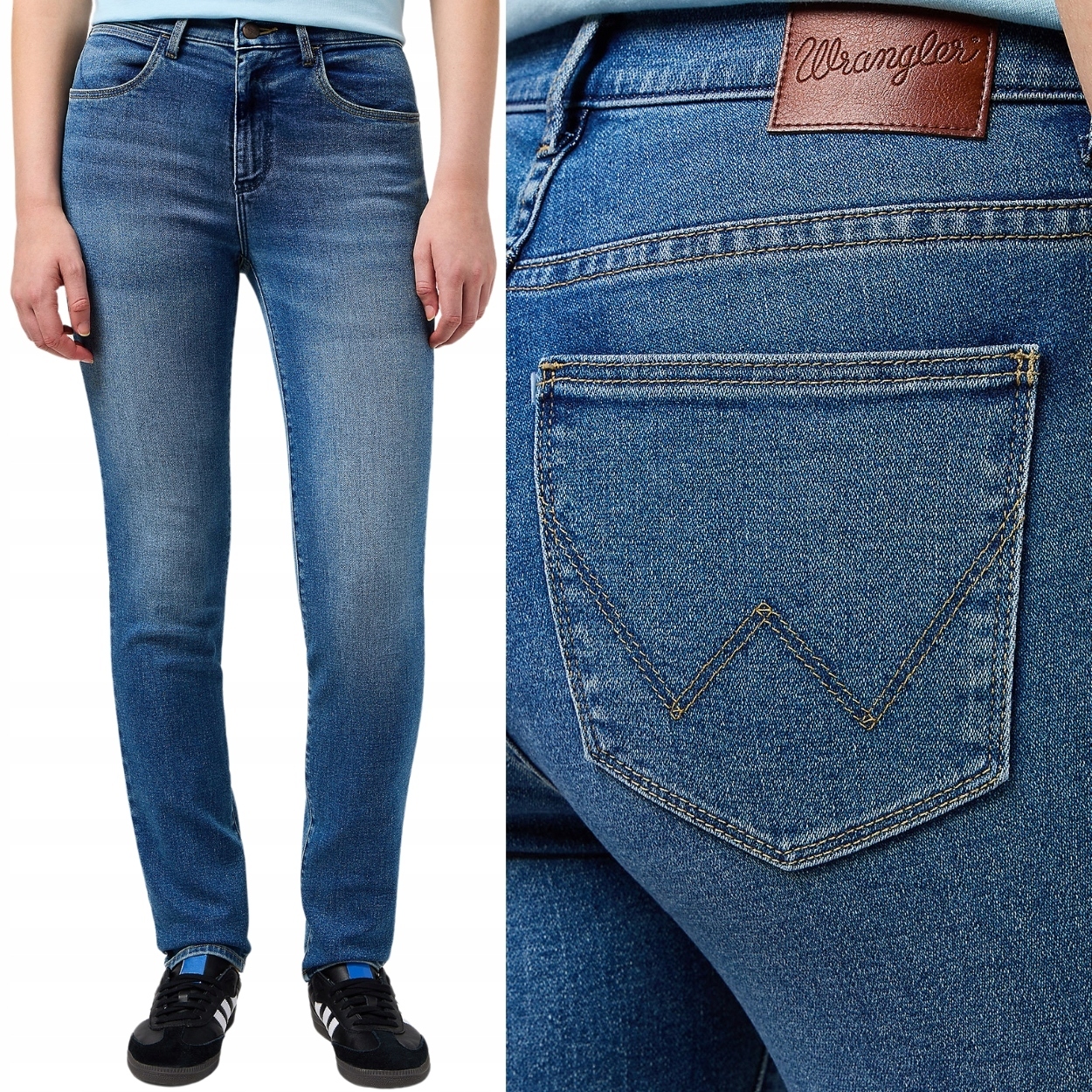 Wrangler Slim Raven vysoké přiléhavé dámské džínové kalhoty W28 L32